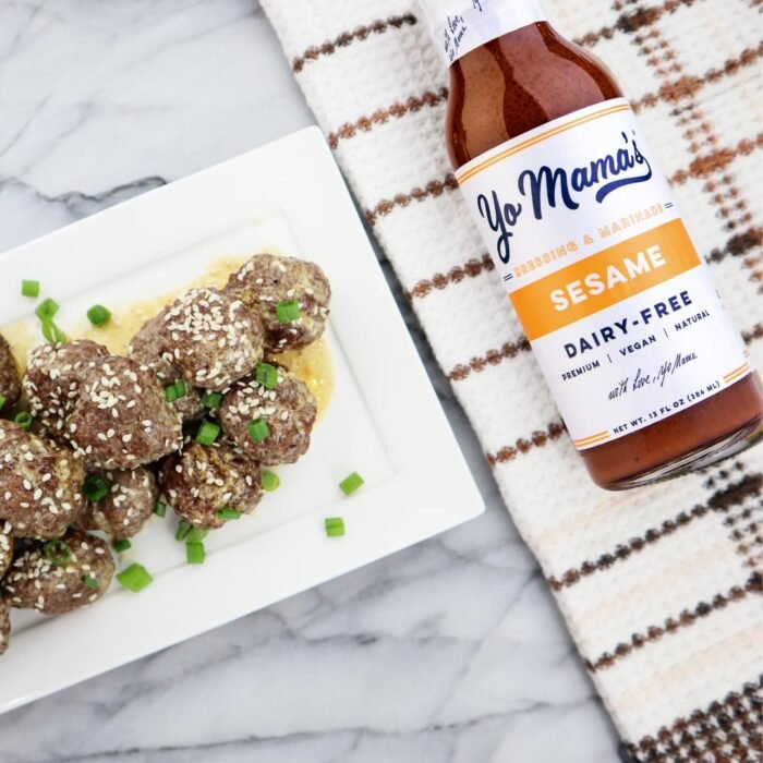 Yo Mama's Foods Gourmet Natural Asian Sesame Dressing and Marinade - Pack of (1) - Large Bottles, Low Carb, Low Sodium, and Vegan! - Image 4