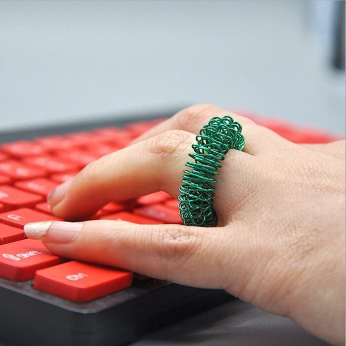 5Pcs Multicolor Finger Massage Rings Prickly Sensory Acupressure Ring, Color Professional Processed，Manual Massage Balls，Exercise One's Fingers Health Care Products Health and Household,Massage Tools - Image 2
