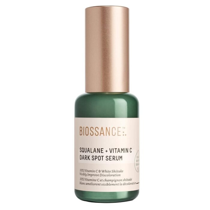 Biossance Squalane + Vitamin C Dark Spot Face Serum – 10% Vitamin C Serum & White Shiitake – Hydrating, Fragrance-Free, Non-Irritating, for Daily Use for All Skin Types - Image 1
