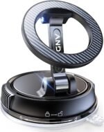 Car Phone Holder for Magsafe [78+LBS Strongest Suction & 2400gf Magnetic] 360° Adjustable Car Phone Mount, Phone Holders for Your Car for iPhone 17 Pro Max 16 15 14 13 12 Air Plus (Carbon Fiber)