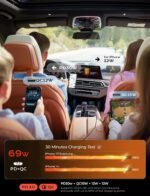 LISEN Retractable Car Charger, 69W USB C Car Accessories Adapter for iPhone 17 USB C Charger Fast Charging, Gifts for Women Men, Travel Essentials, for iPhone 17 Pro Max Air 16 15 14 13 12 Samsung S25 - Image 7