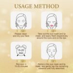 CHMI 30 Pairs Lip Masks & Eye Masks - 24K Gold Eye Patches for Puffy Eyes, Dark Circles, EyeBags and Wrinkles, Collagen Skin Care Products, Beauty & Personal Care. - Image 6