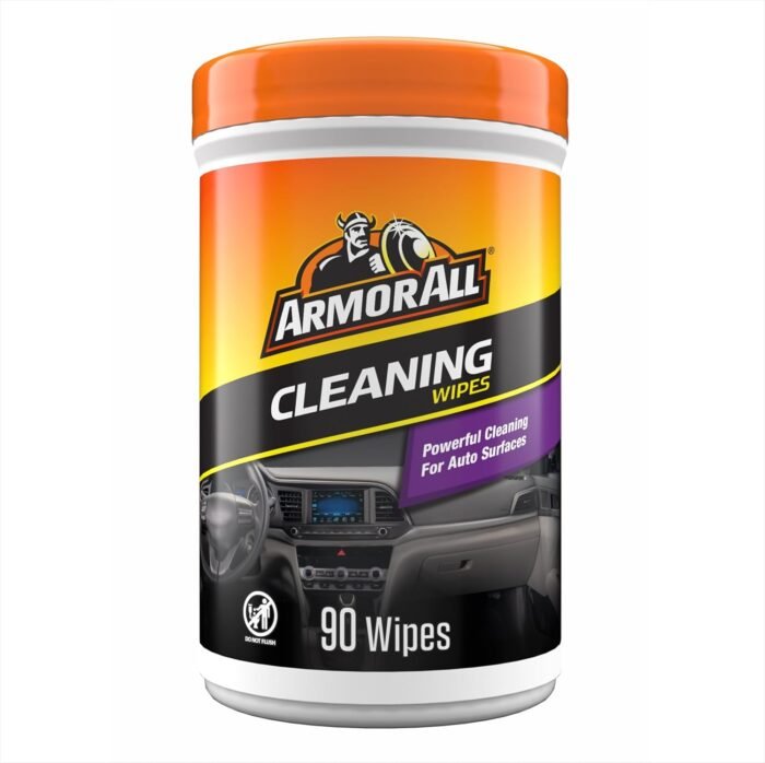 Armor All Car Cleaning Wipes, Wipes for Car Interior and Car Exterior, 90 Wipes Each - Image 1