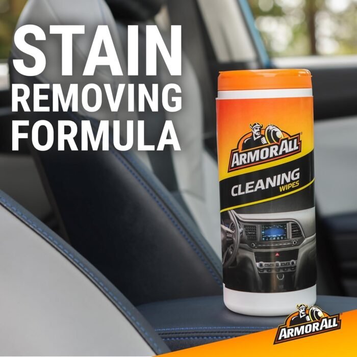 Armor All Car Cleaning Wipes, Wipes for Car Interior and Car Exterior, 90 Wipes Each - Image 4