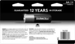Duracell Coppertop AA Batteries with Power Boost Ingredients, 24 Count Pack Double A Battery with Long-lasting Power, Alkaline AA Battery for Household and Office Devices - Image 2
