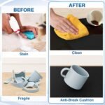 StepRite Kitchen Mats, 2PCS Kitchen Rugs, Cushioned Anti Fatigue Kitchen Mats for Floor, Non-Slip Standing Desk Mat, Waterproof Kitchen Rug Set for Kitchen, Floor, Office, 17.3"x30"+17.3"x47", Black - Image 4