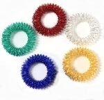 5Pcs Multicolor Finger Massage Rings Prickly Sensory Acupressure Ring, Color Professional Processed，Manual Massage Balls，Exercise One's Fingers Health Care Products Health and Household,Massage Tools - Image 6