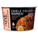 Snapdragon Chili Crunch Ramen Cup Noodles - 6 Pack Instant Ramen Bowl with Authentic Wheat Noodles, Soup Sauce Base, Vege Pack and Chili Crunch Oil. Microwave or Hot Water, Easy Meal Prep (4.23oz x 6) - Image 2