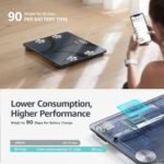 Posture Scale for Body Weight, Digital Bathroom Smart Scale, 13 Body Composition Analyzer Sync Weight Scale BMI Health Monitor Sync Apps 400lbs - Black - Image 7