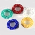 5Pcs Multicolor Finger Massage Rings Prickly Sensory Acupressure Ring, Color Professional Processed，Manual Massage Balls，Exercise One's Fingers Health Care Products Health and Household,Massage Tools - Image 5