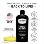 CAR GUYS Plastic Restorer | Bring Plastic, Rubber, and Vinyl Back to Life! | User Friendly Trim Restorer | Safe Auto Detailing Supplies | 8 Oz Kit with Foam Applicator - Image 2