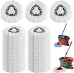 20Pack Mop Replace Head, 100% Microfiber Spin Mop Refill Compatible with O-Ceda Easy Wring 1-Tank System, Spin Mop Head Replacement for Easy Household Deep Cleaning & Machine Washable