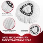20Pack Mop Replace Head, 100% Microfiber Spin Mop Refill Compatible with O-Ceda Easy Wring 1-Tank System, Spin Mop Head Replacement for Easy Household Deep Cleaning & Machine Washable - Image 3