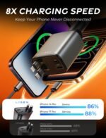 LISEN Retractable Car Charger, 69W USB C Car Accessories Adapter for iPhone 17 USB C Charger Fast Charging, Gifts for Women Men, Travel Essentials, for iPhone 17 Pro Max Air 16 15 14 13 12 Samsung S25 - Image 6