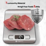 Etekcity Food Kitchen Scale, Digital Grams and Ounces for Weight Loss, Baking, Cooking, Keto and Meal Prep, LCD Display, Medium, 304 Stainless Steel - Image 7