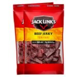 Jack Link's Beef Jerky, Teriyaki, Large Jerky Bags - Flavorful Meat Snacks, Ready to Eat Protein Snacks with 11g of Protein per Serving, Made with 100% Beef - 9 Oz. (Pack of 2)