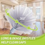 Cobweb Duster with Extension Pole, Spider Web Brush & Ceiling Cleaning Kit, 100" Microfiber Feather Duster Cleaner with Washable Head for Ceiling Fan, Furniture, Home - Image 6
