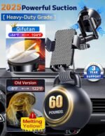 Qifutan Dash Mounted Holders Phone Holders for Your Car Phone Mount for Car Windshield Dashboard Air Vent Universal Hands Free Automobile Cell Phone Holder Fit for iPhone Smartphone - Image 3