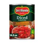 Del Monte Canned Diced Tomatoes Zesty Chili Style, 14.5 Ounce