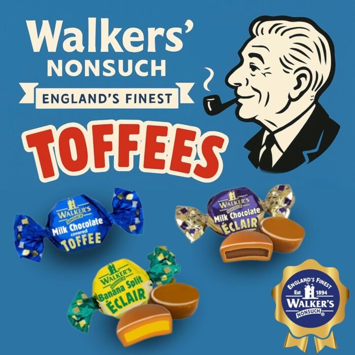 Walkers Nonsuch Nutty Brazil Toffees Bag 5.29 Oz (150g) – British Candy with Brazil Nuts, Individually Wrapped Butter Toffee Candy, English Toffee Sweets & Gourmet Food Gifts from UK - Image 7