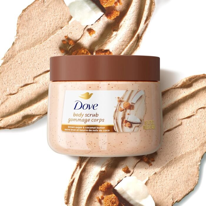 Dove Brown Sugar and Coconut Butter Body Scrub Exfoliates and Deeply Nourishes for Smooth, Radiant Skin 15 oz - Image 6