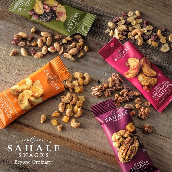 Sahale Snacks Tangerine Vanilla Cashew-Macadamia Glazed Mix, 4 oz Pouches (6 Packs) - Dry-Roasted Deluxe Mixed Nuts with Mangoes & Madagascar Vanilla - Non-GMO, Kosher, & Certified Gluten-Free Snacks - Image 7